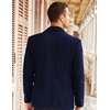 image:imageCOOFADNY Mens Casual Corduroy Blazer Classic Fit Two Button Sport Coat Fashion Notch Lapel Blazer JacketDark Blue