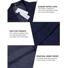image:imageCOOFADNY Mens Casual Corduroy Blazer Classic Fit Two Button Sport Coat Fashion Notch Lapel Blazer JacketDark Blue