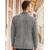 image:imageCOOFADNY Mens Casual Corduroy Blazer Classic Fit Two Button Sport Coat Fashion Notch Lapel Blazer JacketDark Gray