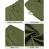 image:imageCOOFANDY Men Linen Blend Shorts Casual Drawstring Shorts Lightweight Summer Beach Short for Lounge Vacation TravelArmy Green