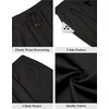image:imageCOOFANDY Men Linen Blend Shorts Casual Drawstring Shorts Lightweight Summer Beach Short for Lounge Vacation TravelBlack