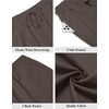 image:imageCOOFANDY Men Linen Blend Shorts Casual Drawstring Shorts Lightweight Summer Beach Short for Lounge Vacation TravelDark Gray