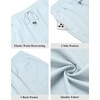 image:imageCOOFANDY Men Linen Blend Shorts Casual Drawstring Shorts Lightweight Summer Beach Short for Lounge Vacation TravelLight Blue