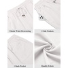 image:imageCOOFANDY Men Linen Blend Shorts Casual Drawstring Shorts Lightweight Summer Beach Short for Lounge Vacation TravelWhite