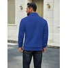 image:imageCOOFANDY Men Quarter Zip Up Pullover Lightweight Mock Neck Sweatshirt Casual Active Long Sleeve Polo ShirtSky Blue