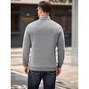 image:imageCOOFANDY Men Quarter Zip Up Pullover Lightweight Mock Neck Sweatshirt Casual Active Long Sleeve Polo ShirtTex Light Grey