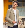 image:imageCOOFANDY Men Two Button Lounge Blazer Stylish Relaxed Fit Sport Coat Suit Jacket Dark Khaki XXLarge