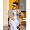 image:imageCOOFANDY Men Two Button Lounge Blazer Stylish Relaxed Fit Sport Coat Suit Jacket Dark Khaki XXLarge