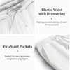 image:imageCOOFANDY Mens 2 Pieces Cotton Linen Set Casual Short Sleeve Henley Shirts Beach Yoga Pants Summer OutfitsAll White