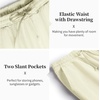 image:imageCOOFANDY Mens 2 Pieces Cotton Linen Set Casual Short Sleeve Henley Shirts Beach Yoga Pants Summer OutfitsBeige
