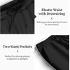 image:imageCOOFANDY Mens 2 Pieces Cotton Linen Set Casual Short Sleeve Henley Shirts Beach Yoga Pants Summer OutfitsBlack