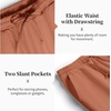 image:imageCOOFANDY Mens 2 Pieces Cotton Linen Set Casual Short Sleeve Henley Shirts Beach Yoga Pants Summer OutfitsCaramel
