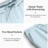 image:imageCOOFANDY Mens 2 Pieces Cotton Linen Set Casual Short Sleeve Henley Shirts Beach Yoga Pants Summer OutfitsLight Blue