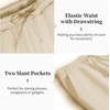 image:imageCOOFANDY Mens 2 Pieces Cotton Linen Set Casual Short Sleeve Henley Shirts Beach Yoga Pants Summer OutfitsLight Khaki