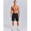 image:imageCOOFANDY Mens 7 Inch Classic Fit Golf Shorts Lightweight Stretch Quick Dry Hiking Short UPF50All Black