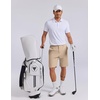 image:imageCOOFANDY Mens 7 Inch Classic Fit Golf Shorts Lightweight Stretch Quick Dry Hiking Short UPF50Dark Khaki