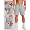 image:imageCOOFANDY Mens 7 Inch Classic Fit Golf Shorts Lightweight Stretch Quick Dry Hiking Short UPF50Light Grey