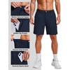 image:imageCOOFANDY Mens 7 Inch Classic Fit Golf Shorts Lightweight Stretch Quick Dry Hiking Short UPF50Navy Blue
