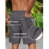image:imageCOOFANDY Mens 9 Casual Shorts with Zipper Pocket Elastic Waist Drawstring Chinos Short Summer Lightweight Cotton ShortsCharcoal