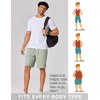 image:imageCOOFANDY Mens 9 Casual Shorts with Zipper Pocket Elastic Waist Drawstring Chinos Short Summer Lightweight Cotton ShortsLoden Frost