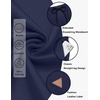 image:imageCOOFANDY Mens 9 Casual Shorts with Zipper Pocket Elastic Waist Drawstring Chinos Short Summer Lightweight Cotton ShortsNavy Blue