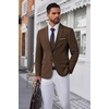 image:imageCOOFANDY Mens Blazer Business Suit Jacket Slim Fit Two Button Casual Sport CoatsBrown