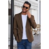 image:imageCOOFANDY Mens Blazer Business Suit Jacket Slim Fit Two Button Casual Sport CoatsBrown