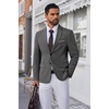 image:imageCOOFANDY Mens Blazer Business Suit Jacket Slim Fit Two Button Casual Sport CoatsGrey