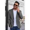 image:imageCOOFANDY Mens Blazer Business Suit Jacket Slim Fit Two Button Casual Sport CoatsGrey