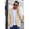 image:imageCOOFANDY Mens Blazer Business Suit Jacket Slim Fit Two Button Casual Sport CoatsLight Brown