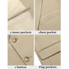 image:imageCOOFANDY Mens Blazer Business Suit Jacket Slim Fit Two Button Casual Sport CoatsLight Grey Khaki