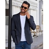 image:imageCOOFANDY Mens Blazer Business Suit Jacket Slim Fit Two Button Casual Sport CoatsNavy Blue