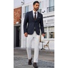 image:imageCOOFANDY Mens Blazer Business Suit Jacket Slim Fit Two Button Casual Sport CoatsNavy Blue