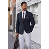 image:imageCOOFANDY Mens Blazer Business Suit Jacket Slim Fit Two Button Casual Sport CoatsNavy Blue