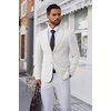 image:imageCOOFANDY Mens Blazer Business Suit Jacket Slim Fit Two Button Casual Sport CoatsWhite