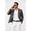 image:imageCOOFANDY Mens Blazer Casual Sport Coats Two Buttons Lightweight Suit JacketBrown