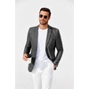 image:imageCOOFANDY Mens Blazer Casual Sport Coats Two Buttons Lightweight Suit JacketDark Charcoal