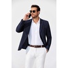 image:imageCOOFANDY Mens Blazer Casual Sport Coats Two Buttons Lightweight Suit JacketNavy Blue
