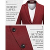 image:imageCOOFANDY Mens Blazer Casual Sport Coats Two Buttons Lightweight Suit JacketRed