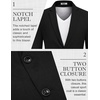 image:imageCOOFANDY Mens Blazer Casual Sport Coats Two Buttons Lightweight Suit JacketSolid Blazer  Black