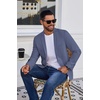 image:imageCOOFANDY Mens Blazer Casual Suit Jacket Slim Fit One Button Sport Coats Lightweight Sports JacketGrey Blue