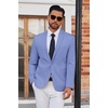 image:imageCOOFANDY Mens Blazer Casual Suit Jacket Slim Fit One Button Sport Coats Lightweight Sports JacketRoyal Blue