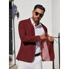 image:imageCOOFANDY Mens Blazer Casual Suit Jacket Slim Fit One Button Sport Coats Lightweight Sports JacketWine Red