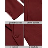 image:imageCOOFANDY Mens Blazer Casual Suit Jacket Slim Fit One Button Sport Coats Lightweight Sports JacketWine Red