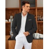 image:imageCOOFANDY Mens Blazer Casual Two Buttons Sport Coat Slim Fit Lightweight Suit JacketsBlack