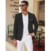 image:imageCOOFANDY Mens Blazer Casual Two Buttons Sport Coat Slim Fit Lightweight Suit JacketsBlack