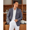image:imageCOOFANDY Mens Blazer Casual Two Buttons Sport Coat Slim Fit Lightweight Suit JacketsBlue Purple