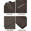 image:imageCOOFANDY Mens Blazer Casual Two Buttons Sport Coat Slim Fit Lightweight Suit JacketsBrown