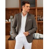 image:imageCOOFANDY Mens Blazer Casual Two Buttons Sport Coat Slim Fit Lightweight Suit JacketsBrown