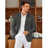 image:imageCOOFANDY Mens Blazer Casual Two Buttons Sport Coat Slim Fit Lightweight Suit JacketsDark Grey